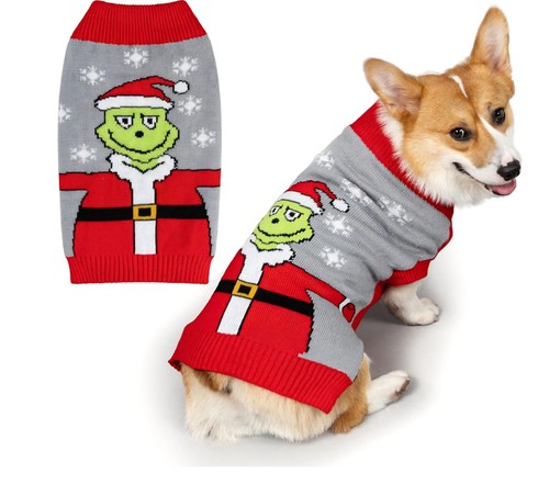 Pet dog christmas - dog, grinch
