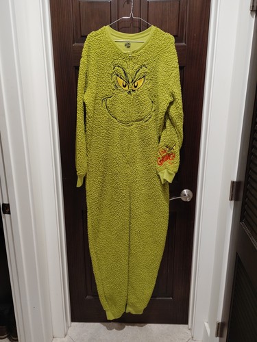 Grinch pajamas one piece - grinch,