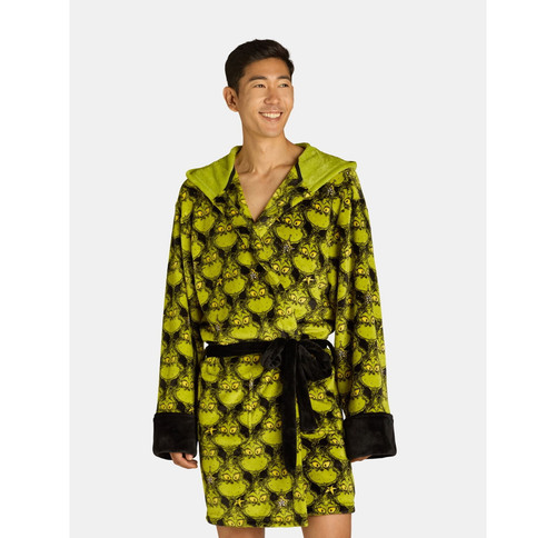 The grinch robe costume hoodie - grinch,