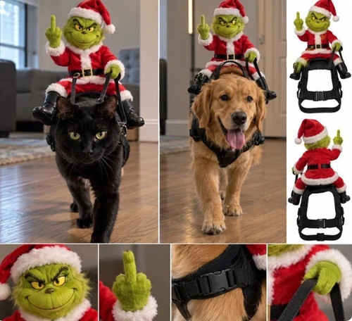 Grinch christmas dog cat - grinch,